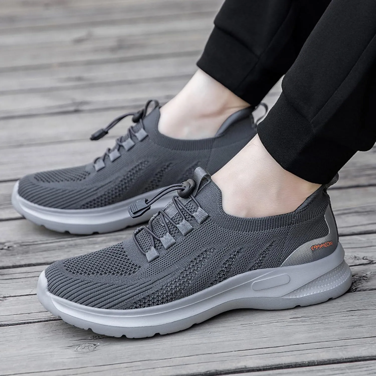 Men's Running Shoes Ultra Lightweight Breathable Walking Shoe Non Slip Athletic Fashion Sneakers Mesh Workout Casual Sports Sneaker for Men Long Standing Hiking Gym Jogging