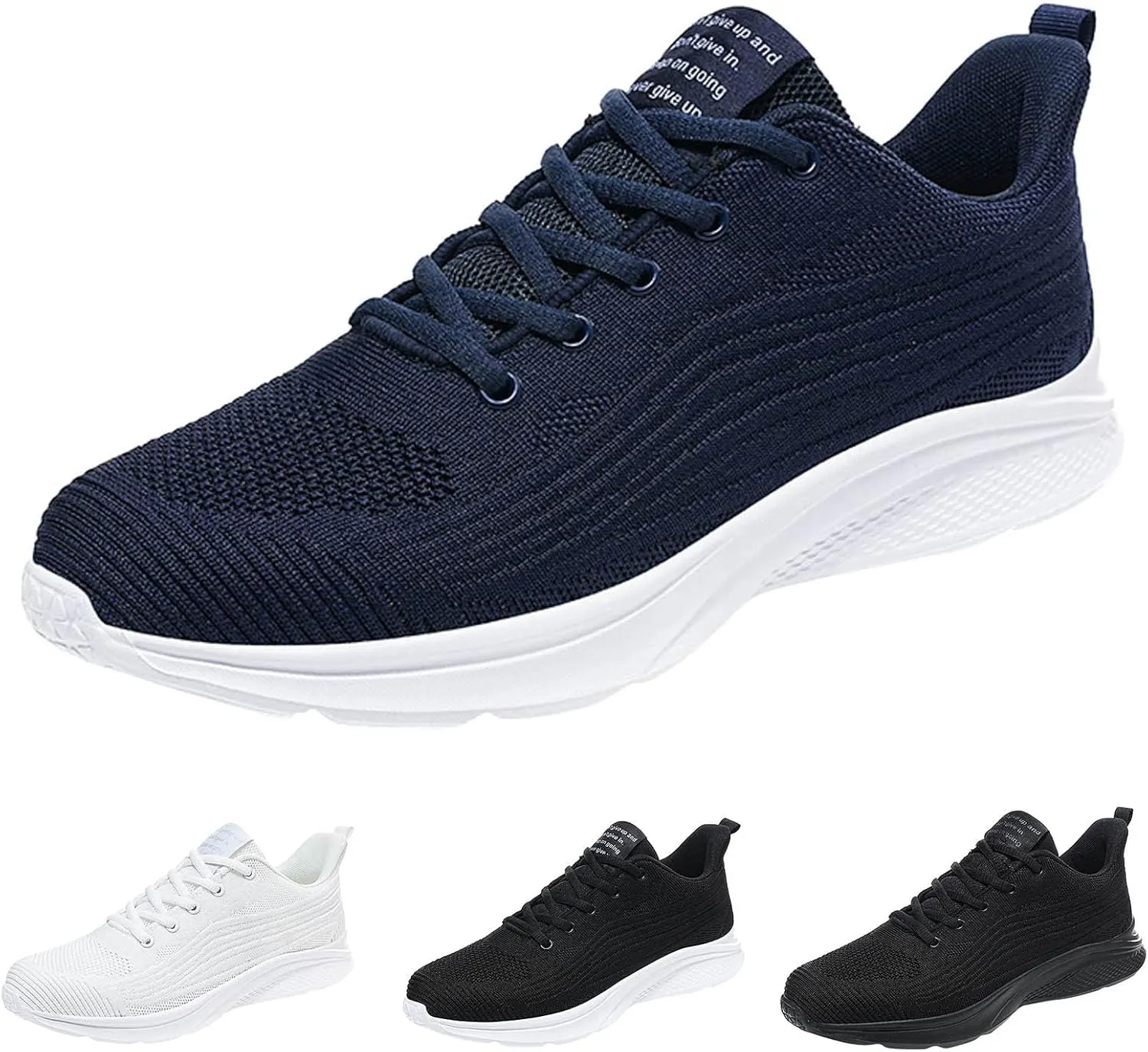 Men's Running Shoes Ultra Lightweight Breathable Walking Shoes Non Slip Athletic Fashion Sneakers Mesh Workout Casual Sports Sneakers for Men Long Standing