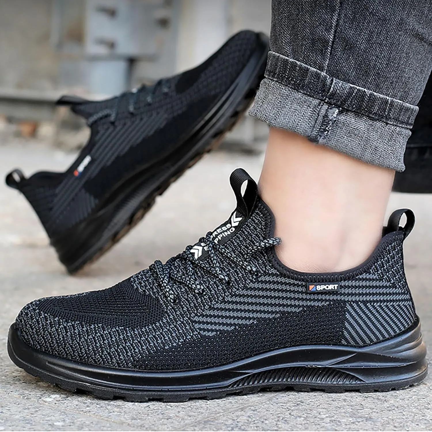 Mens Walking Shoes Lightweight Mesh Non Slip Running Shoes Fashion Tennis Breathable Mesh Quick Drying Sneakers Comfort Gym Workout Soft Sole for Summer Outdoor Gym Workout Men