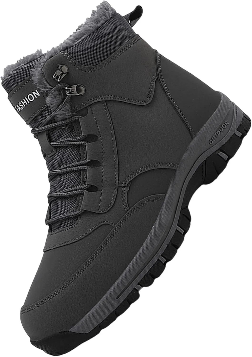 Men's Work Boots Soft Toe Hiking Sneakers Warm Fur Lined Womens Workout Shoes Winter Winter Backpacking Snow Botas Warm Water Hike Grounded Footwear