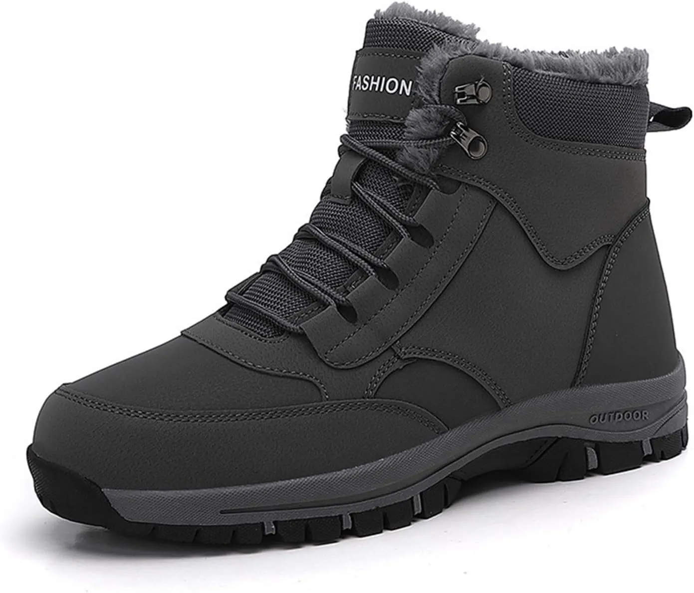 Men's Work Boots Soft Toe Hiking Sneakers Warm Fur Lined Womens Workout Shoes Winter Winter Backpacking Snow Botas Warm Water Hike Grounded Footwear