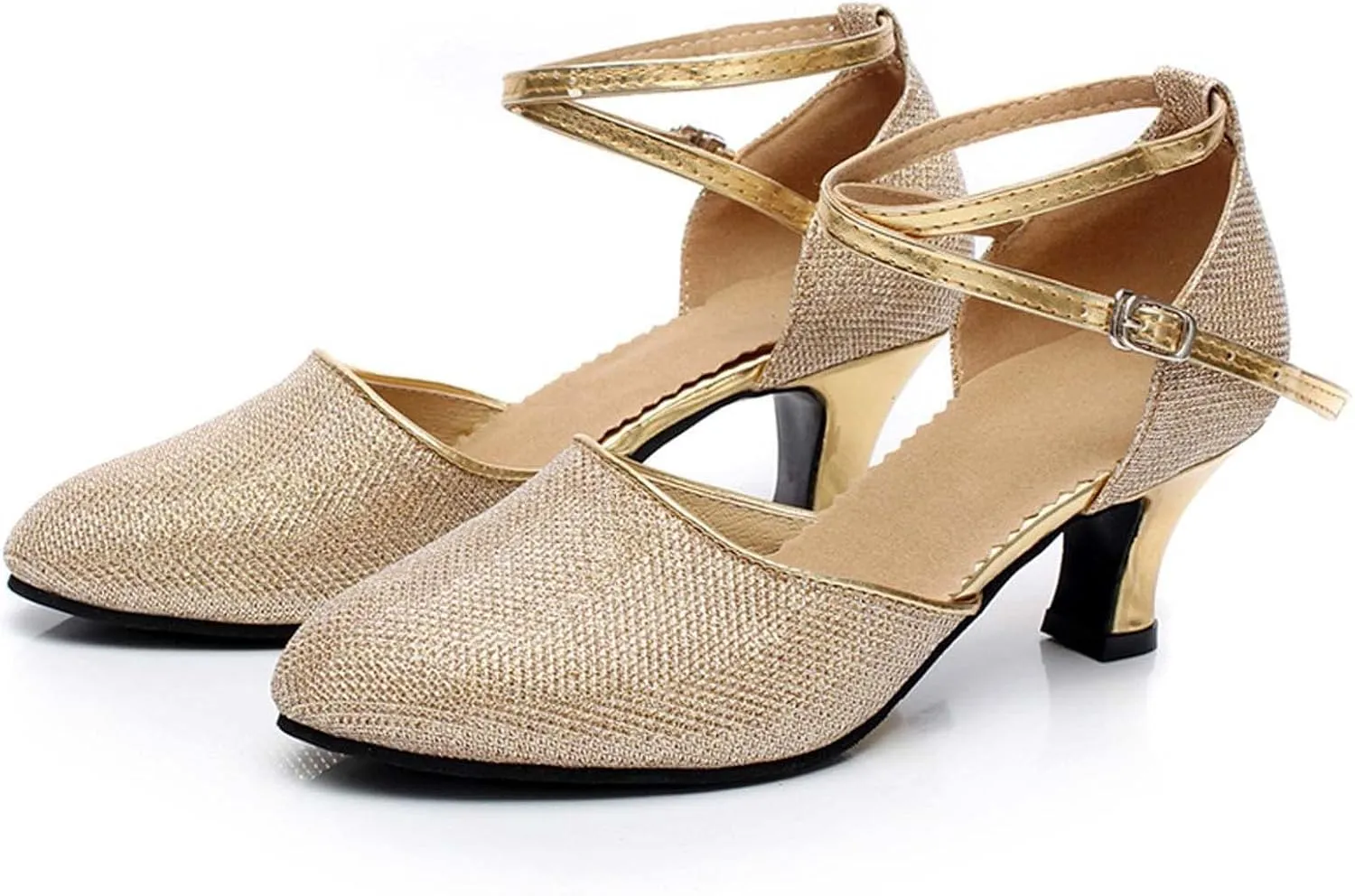 oiangi Pump Shoes for Women 2023 Fashion Latin Dance Shoes Ladies Professional Ballroom Salsa Practice Performance Dance Shoes