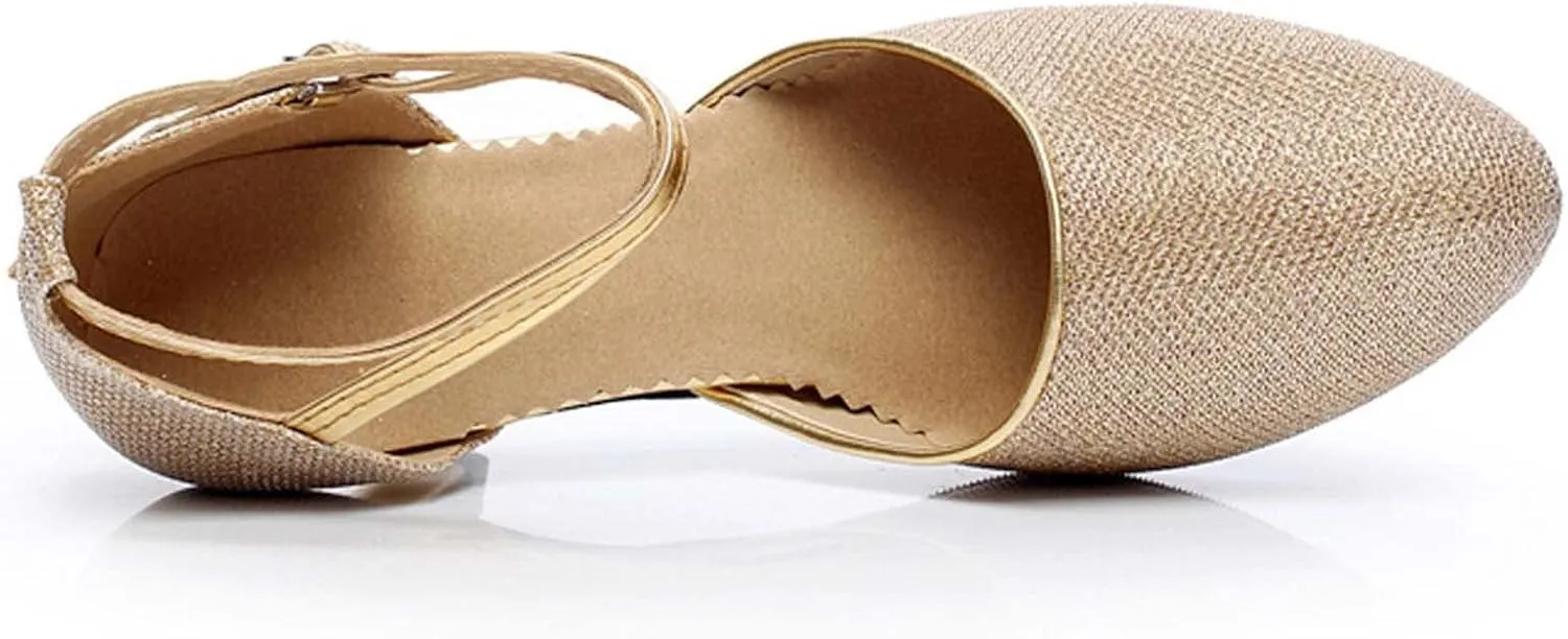 oiangi Pump Shoes for Women 2023 Fashion Latin Dance Shoes Ladies Professional Ballroom Salsa Practice Performance Dance Shoes