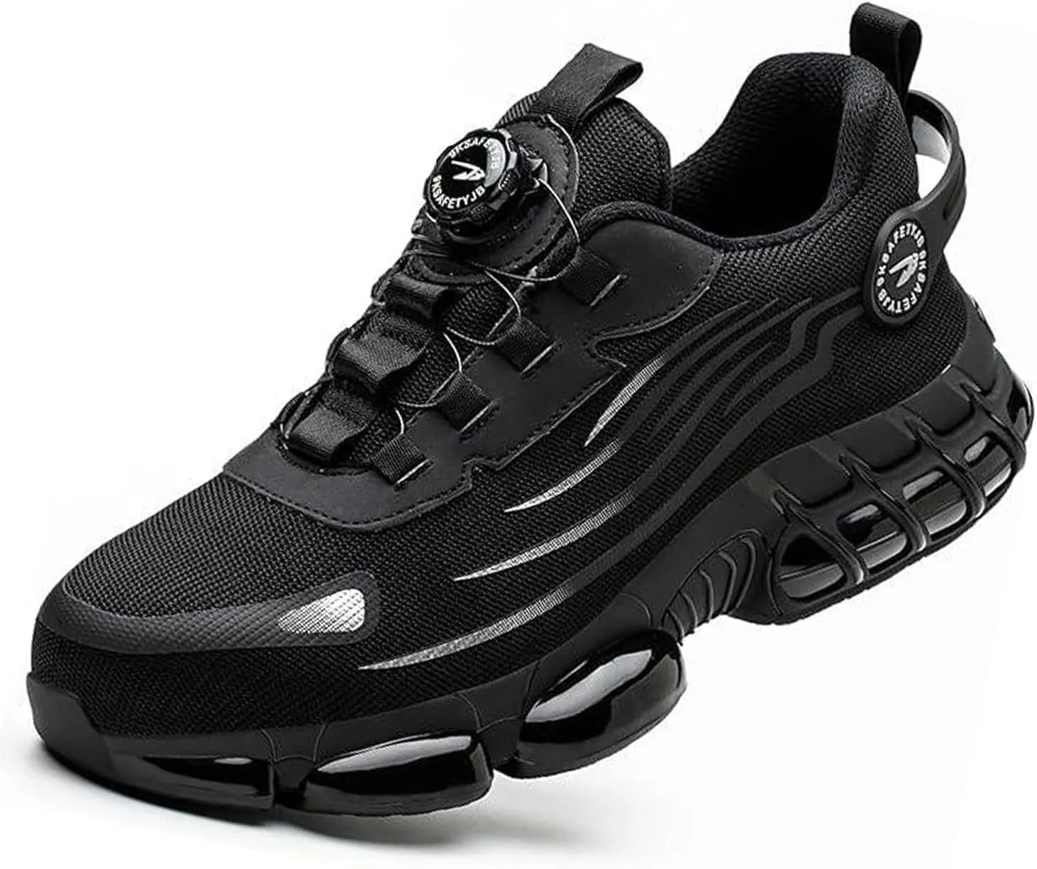 Prestivos Steel Toe Shoes Evontira - Men & Women's Unisex Adult Sneakers - Work Safety - Steel Toe - Comfortable - Lightweight - Black
