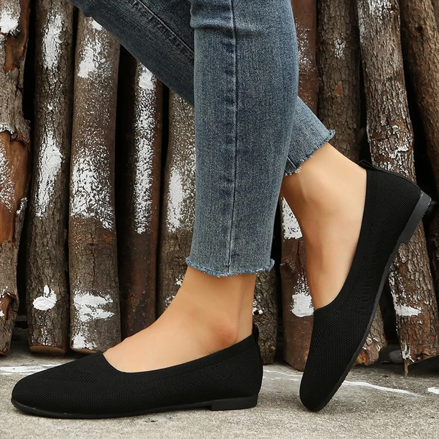 Sandals Women Summer Fashion Mesh Breathable Slip on Flat Sandals Solid Pointed Toe Closed Toe Shallow Mouth Shoes Lightweight Comfy Ladies Casual Shoes