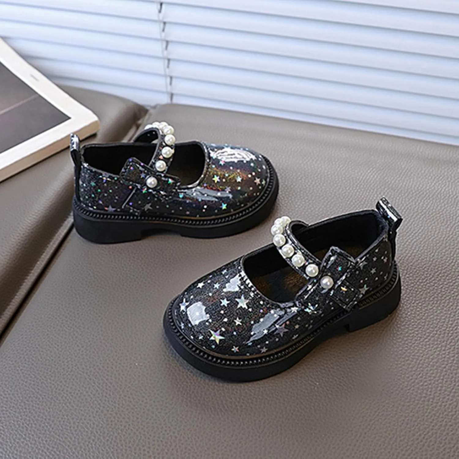 Sequins Rubber Sole Sandals For Girls Kids ow Heel Bow Crb Dress Shoes Toddler Summer Casual Glitter Trendy Shoes