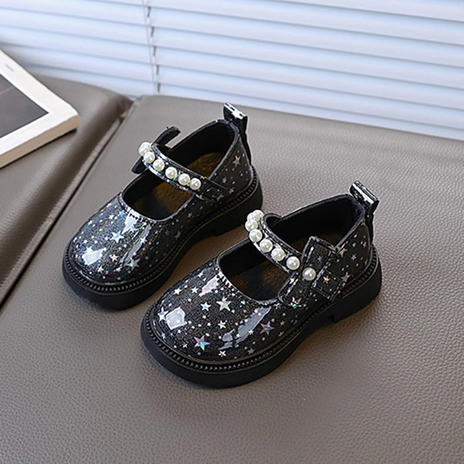 Sequins Rubber Sole Sandals For Girls Kids ow Heel Bow Crb Dress Shoes Toddler Summer Casual Glitter Trendy Shoes