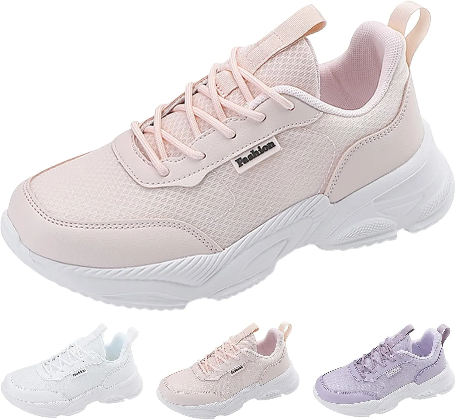 Sneakers for Women Fashion Shoes Casual Women Sneakers Fashion Summer New Pattern Mesh Breathable Comfortable Non Slip Lace Up Shoes Espadrilles Workout Gym Outdoor Shoes