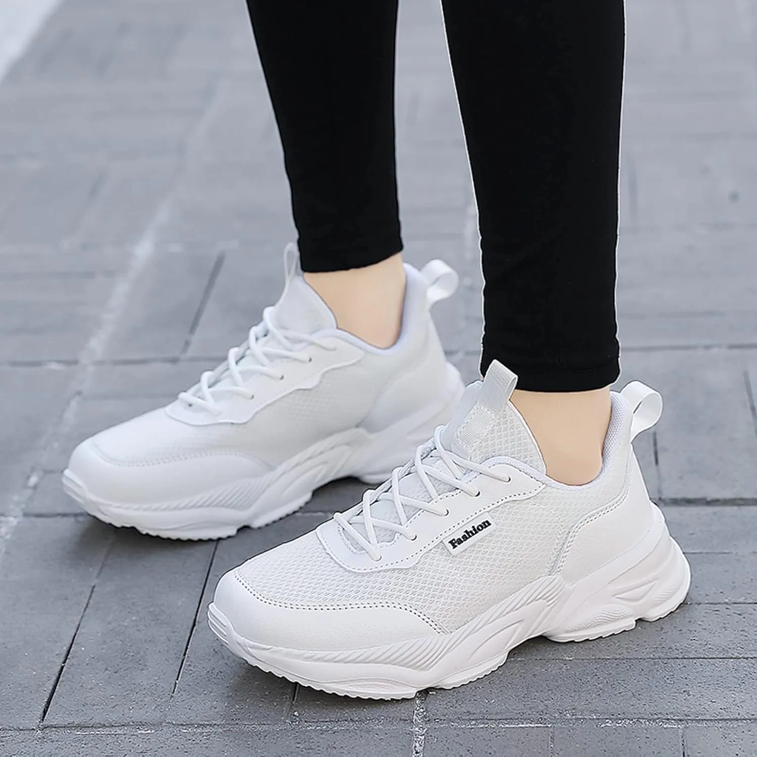 Sneakers for Women Fashion Shoes Casual Women Sneakers Fashion Summer New Pattern Mesh Breathable Comfortable Non Slip Lace Up Shoes Espadrilles Workout Gym Outdoor Shoes