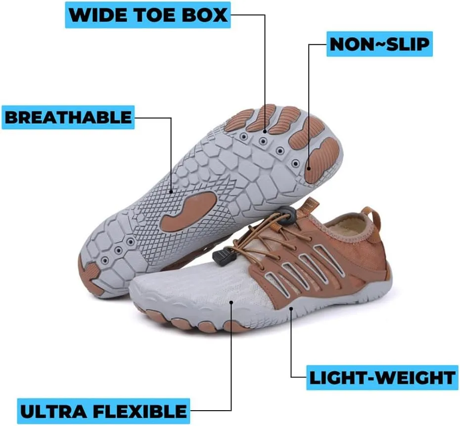 Spring Barefoot Shoes Women Men, Outdoor Breathable Waterproof Arch Support Flexible Non-Slip Hike Footwear Shoes