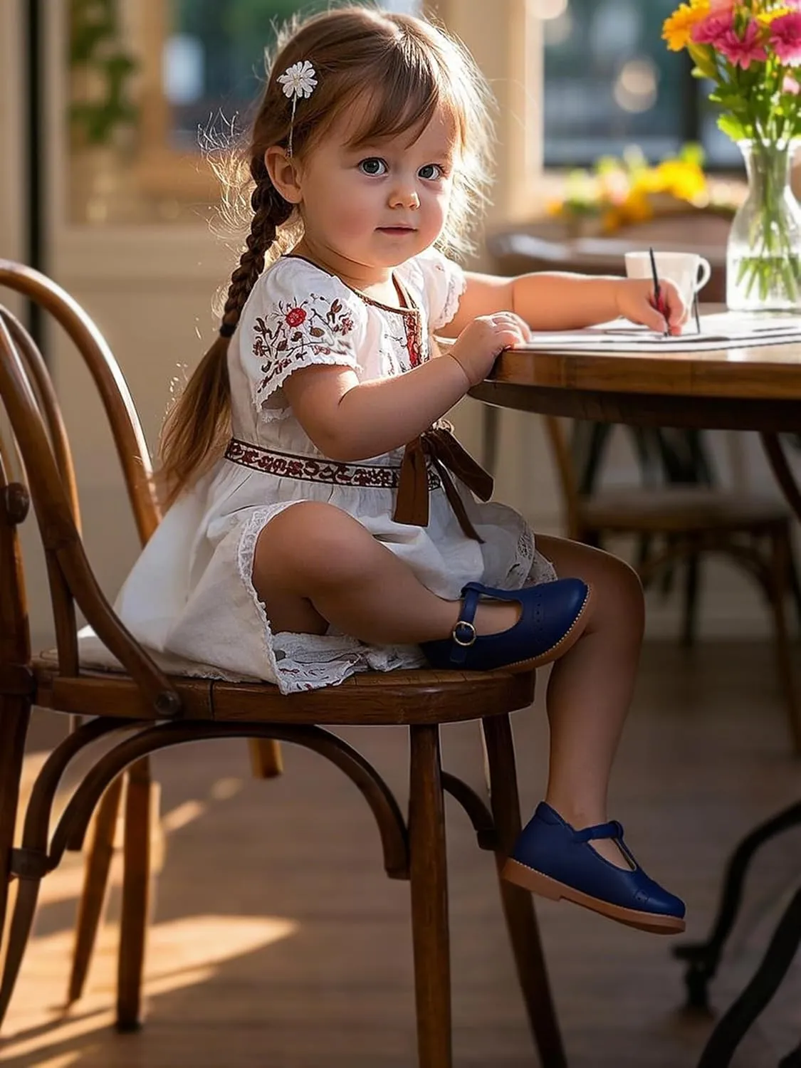 THEE BRON Girls Dress Shoes Little Kid Mary Jane School Uniform Shoes Oxford