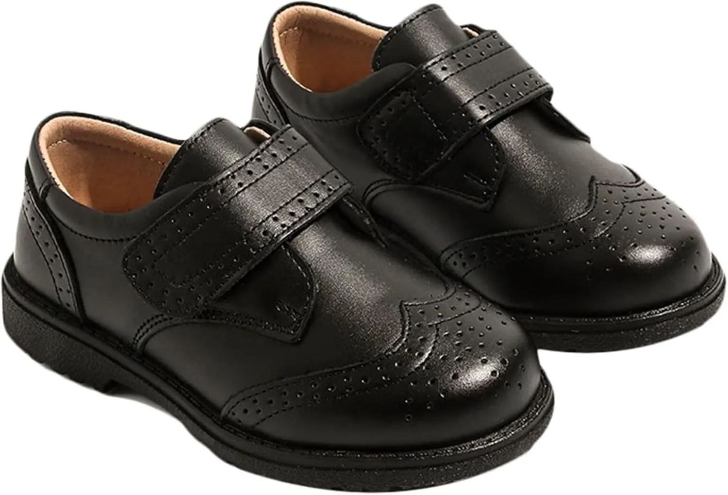 Toddler Boys Girls Dress Shoes Oxford Wedding Church Formal Shoes Leather School Uniform Loafer Flats