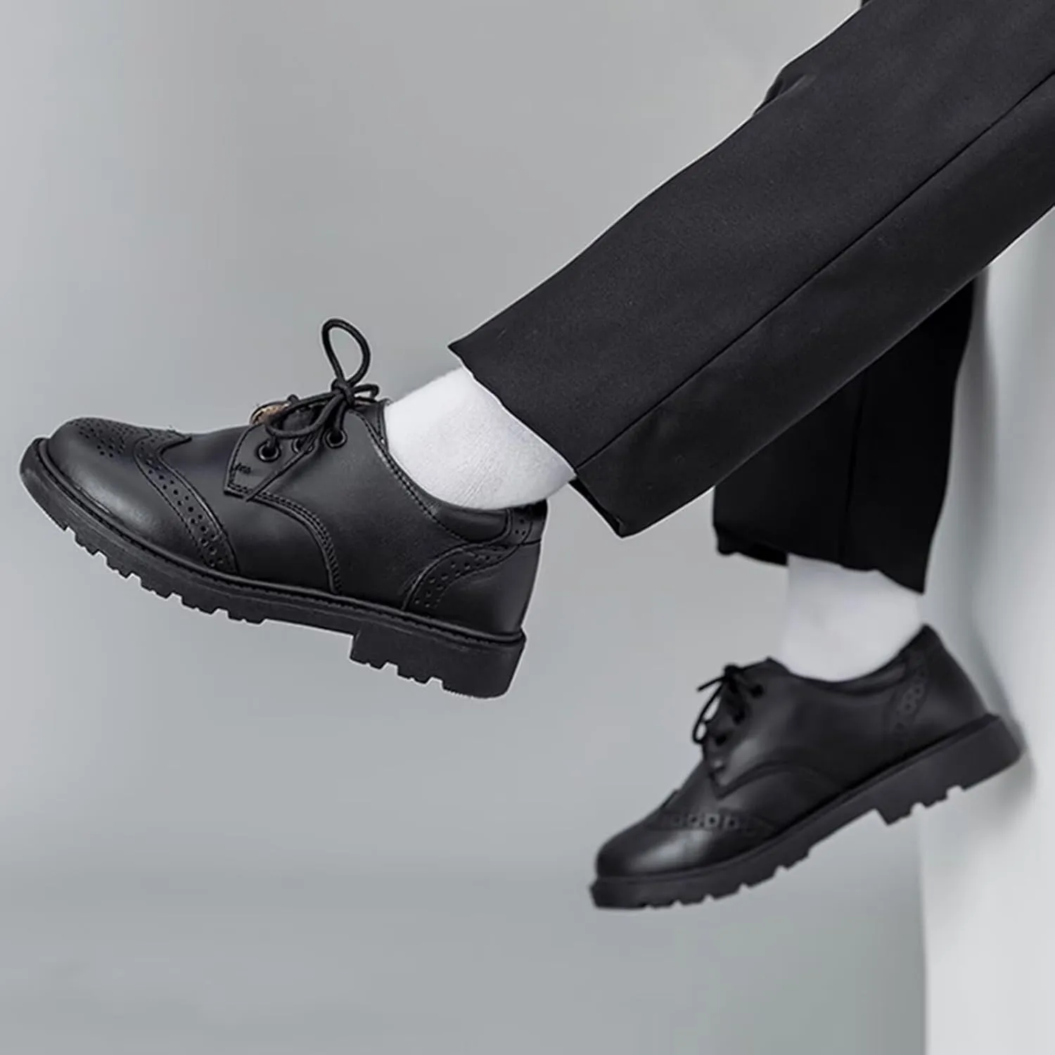 Toddler Boys Girls Dress Shoes Oxford Wedding Church Formal Shoes Leather School Uniform Loafer Flats