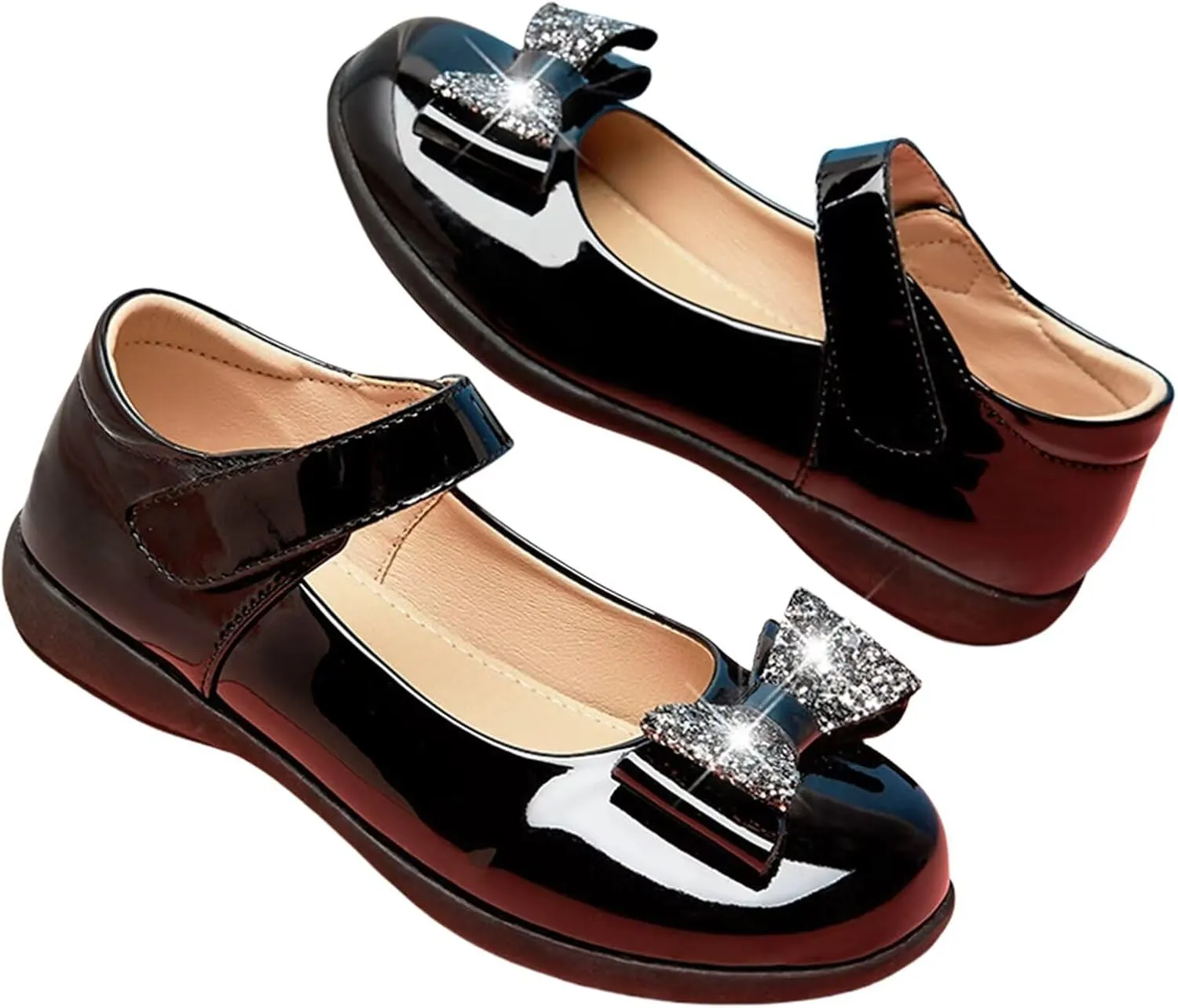 Toddler Girls Dress Shoes Princess Wedding Party Church Casual Walking School Uniform Shoes Leather