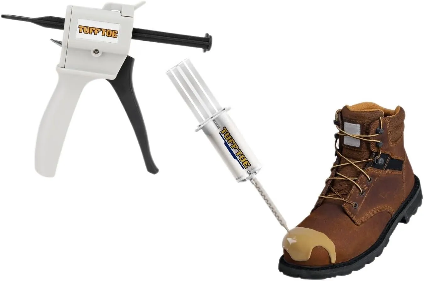 Tuff Toe Boot Repair Kit Combo APPLICATOR & Boot Bundle Combo Upgrade Leather Boot Seam Heel Shoe Adhesive to Resole