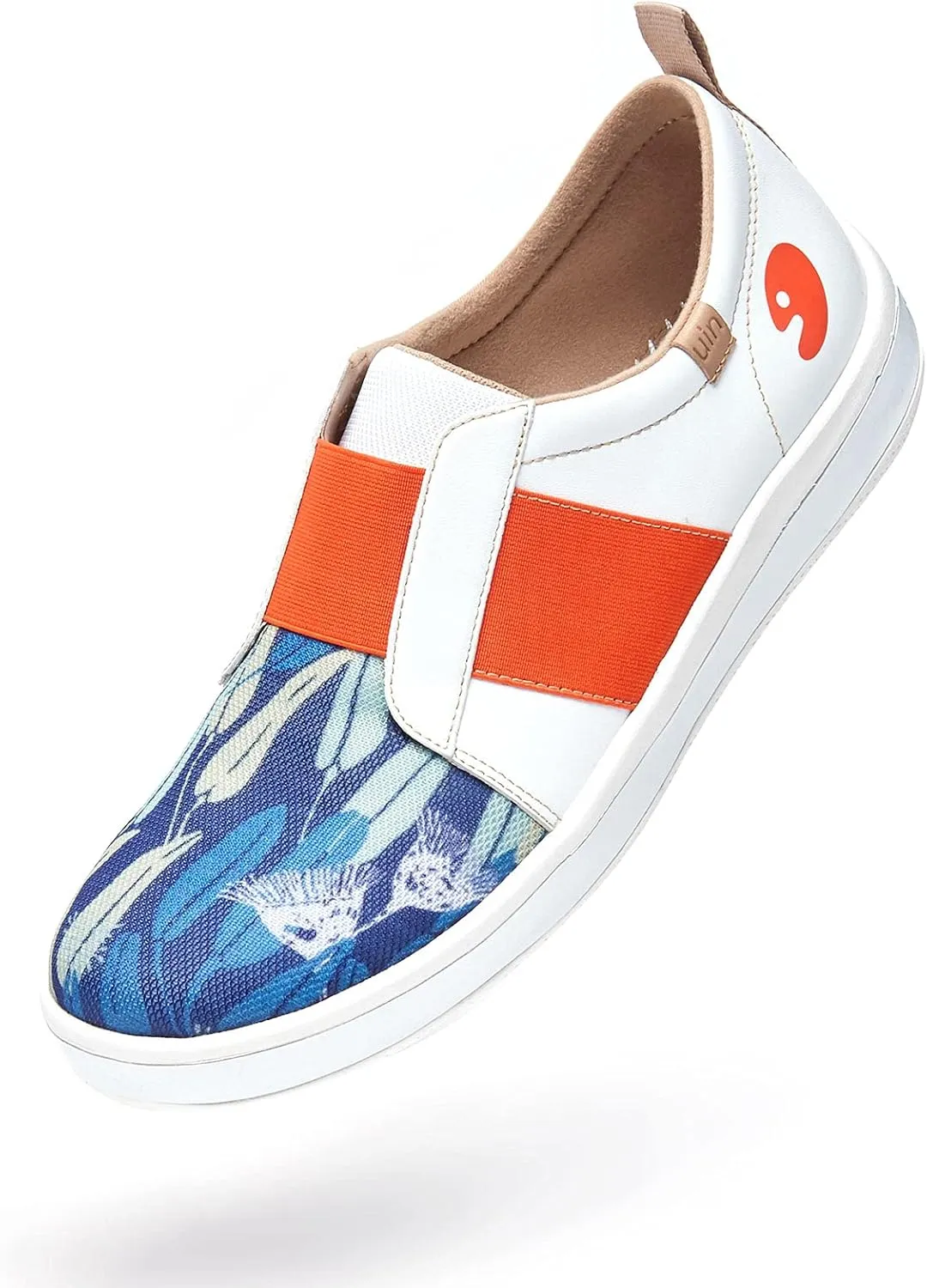 UIN Men's Fashion Sneakers Lightweight Walking Casual Loafers Slip Ons Art Painted Athletic Travel Skate Shoes Cordoba Modern Art