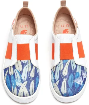 UIN Men's Fashion Sneakers Lightweight Walking Casual Loafers Slip Ons Art Painted Athletic Travel Skate Shoes Cordoba Modern Art