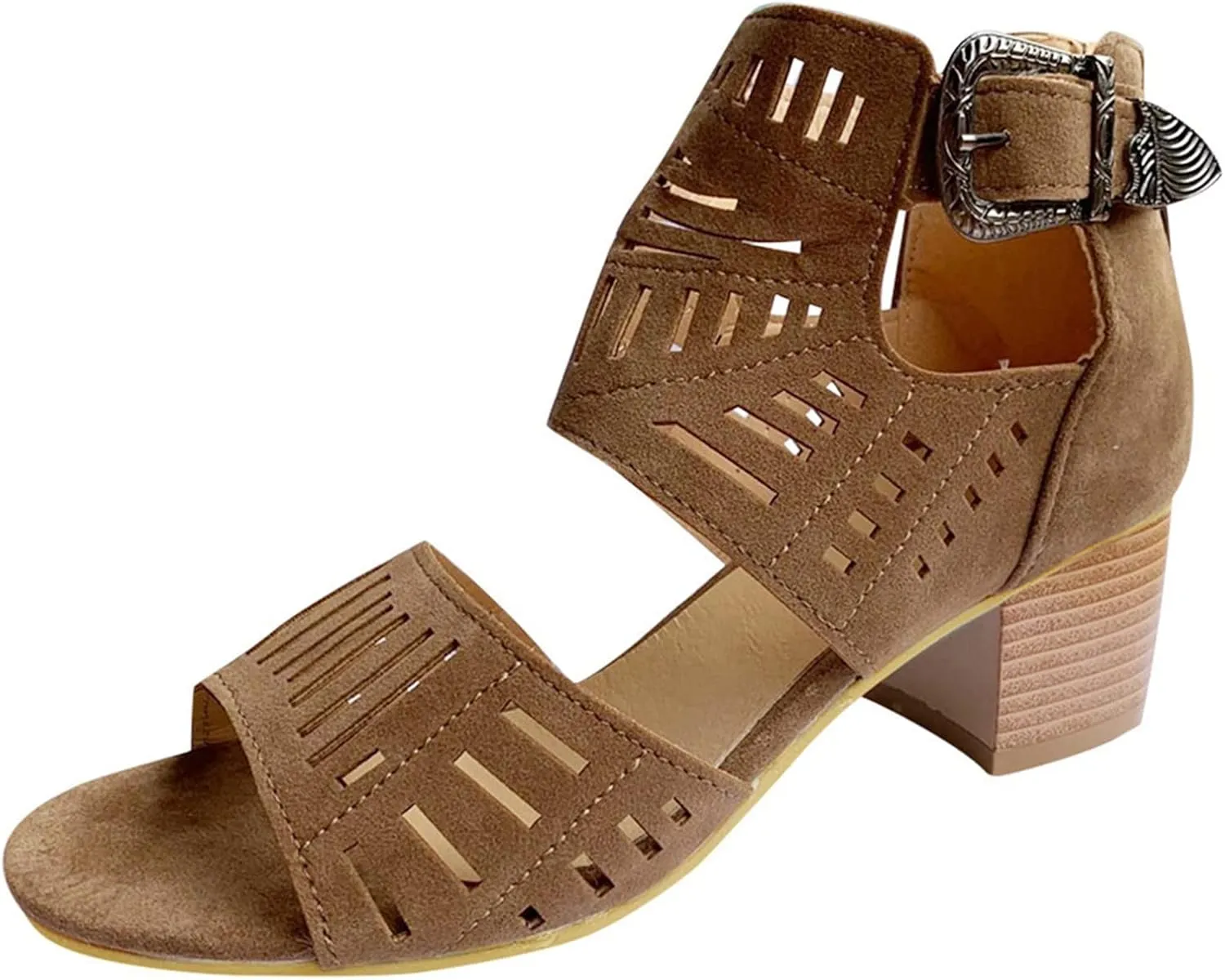 Walking Sandals Women, Sandals Women Ankle Strap Chunky Chunky Heel Sandals Open Toe Wedding Party Dress Shoes