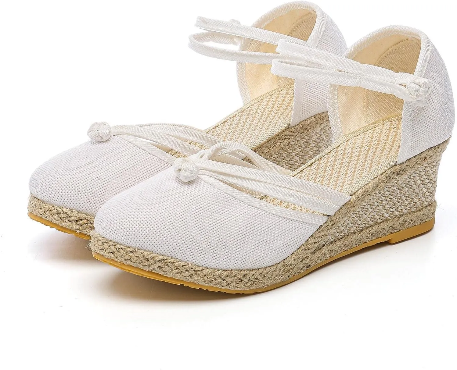 Wedge Sandal for Women Ankle Strap Flatform Arch Support Fish Mouth Toe Shoes Platform Espadrilles Comfort Waterproof
