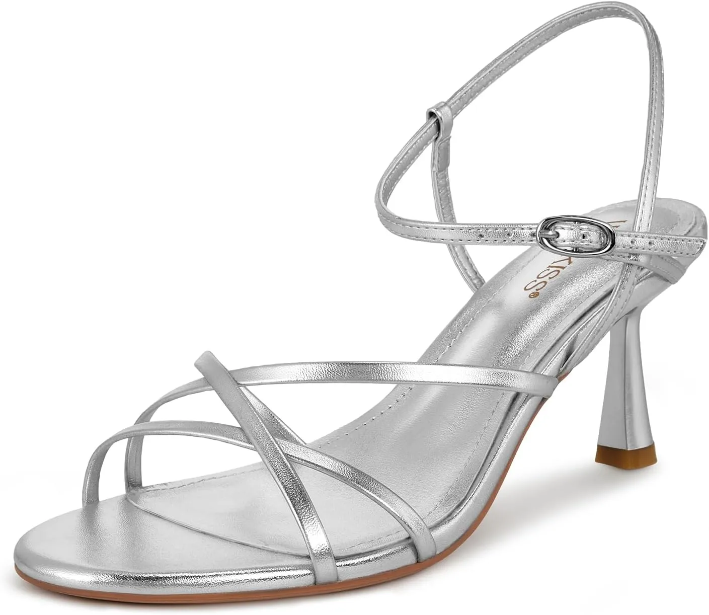 wetkiss Strappy Kitten Heels For Women Low Heel Comfy Sandals Adjustable Ankle Strap Round Open Toe For Homecoming Party Dress Wedding Gold Black White Red Silver Available