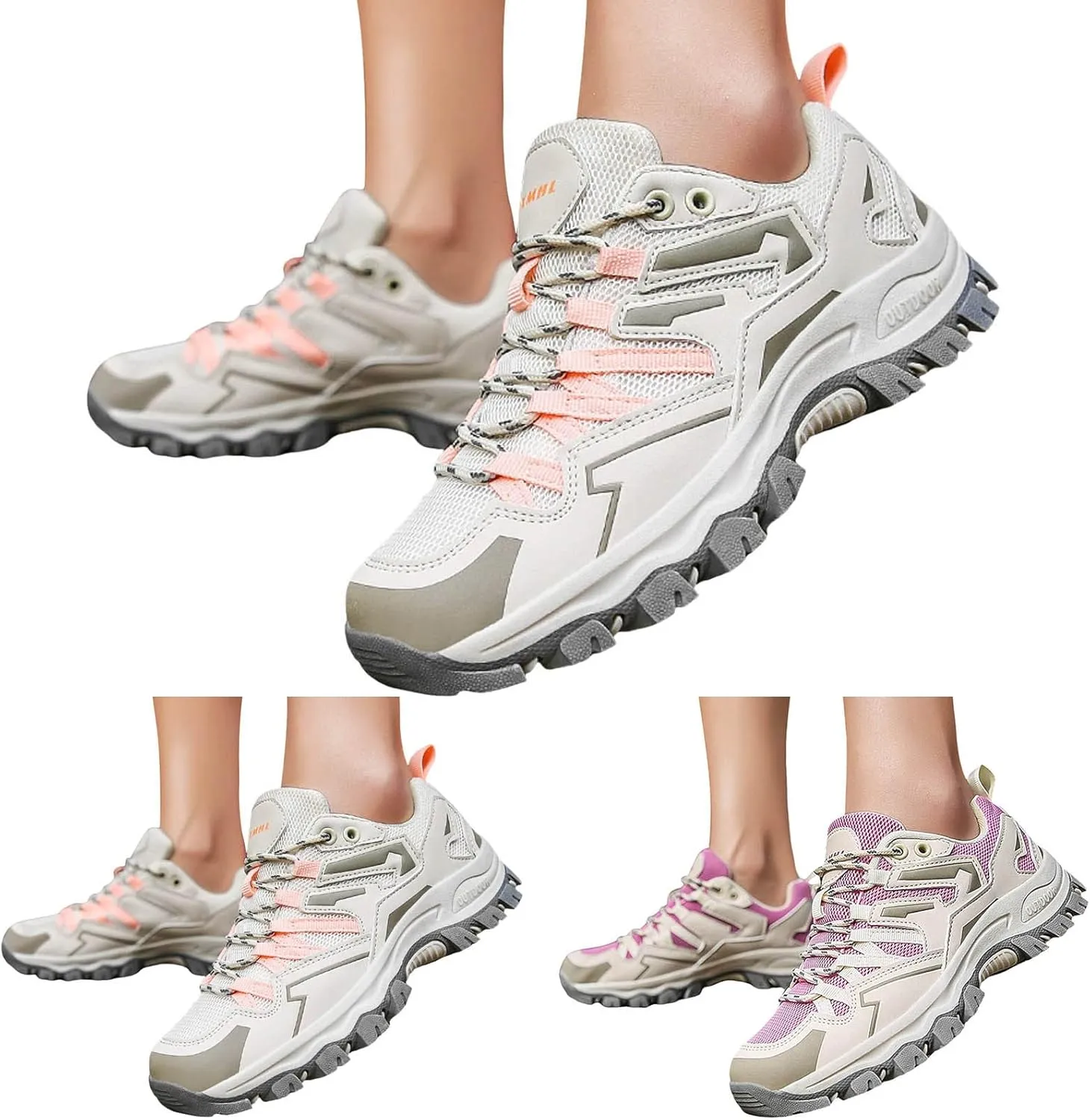 Women Fashion Sneakers Business Casual Shoes Women Sneakers Fashion Summer New Pattern Comfortable Thick Sole Lace Up Non Slip Couple Mountaineering Shoes Espadrilles Workout Gym Outdoor Shoes