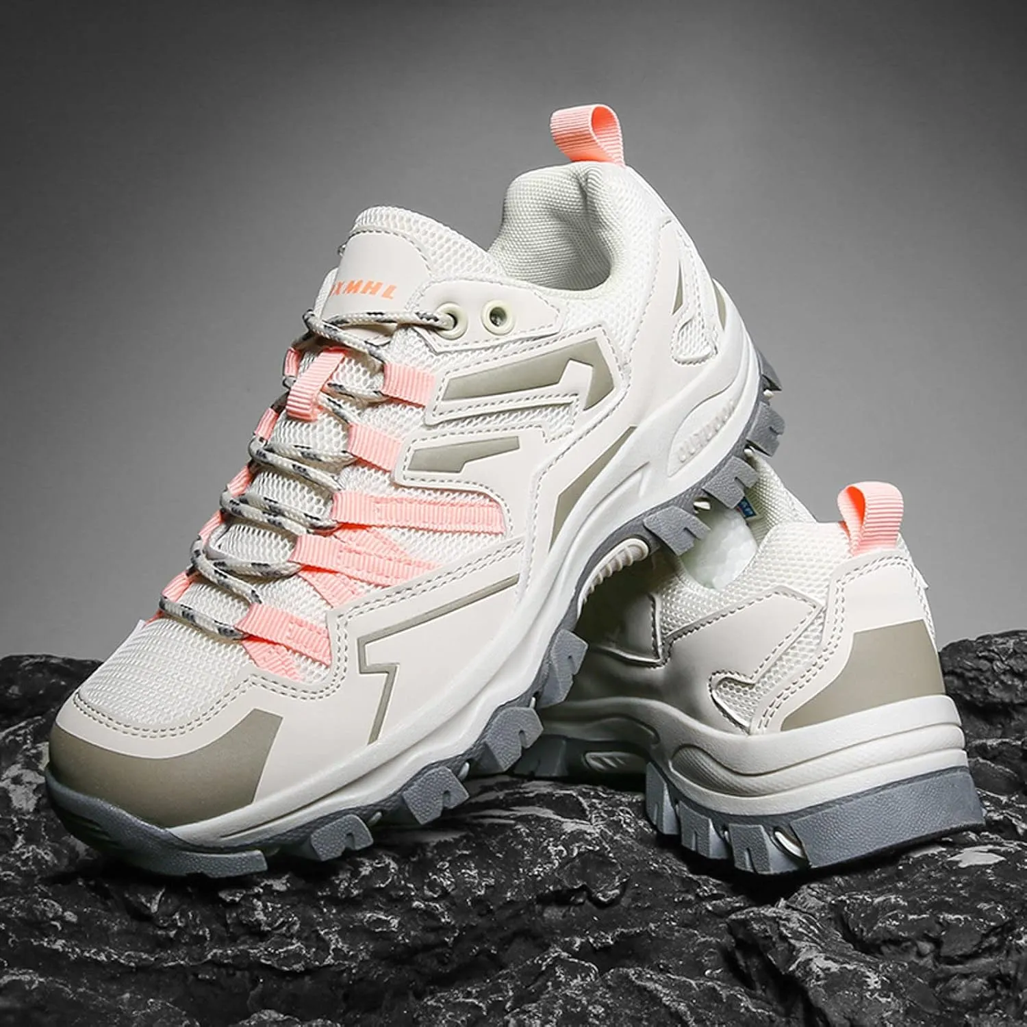 Women Fashion Sneakers Business Casual Shoes Women Sneakers Fashion Summer New Pattern Comfortable Thick Sole Lace Up Non Slip Couple Mountaineering Shoes Espadrilles Workout Gym Outdoor Shoes
