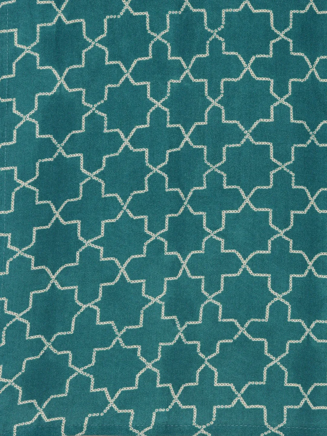 Women Teal Geometrical Kurta Set