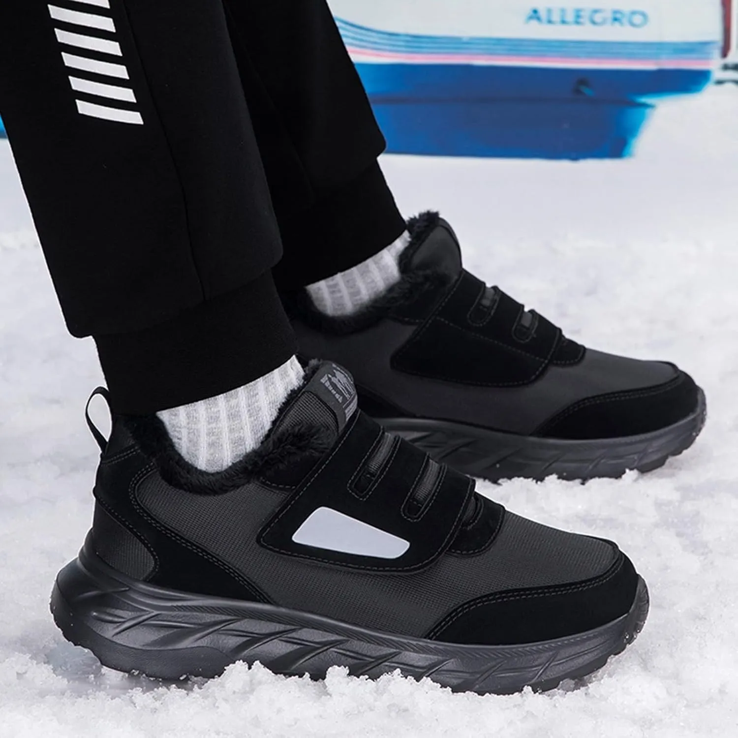 Women Winter Boots Ankle Mens Hiking Sneakers Comfortable Warm Adults Slip On Boots Barefoot Shoes Grounded Footwear Womens Tennis Shoes Men Winter Booties