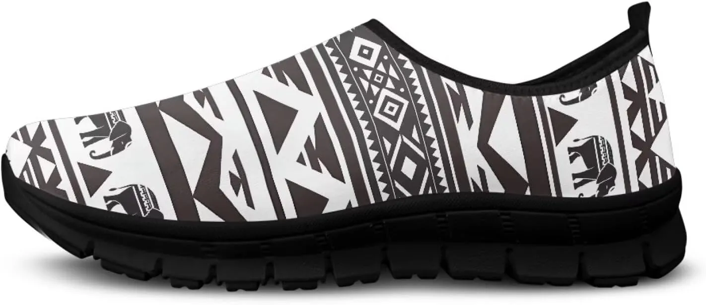 Women's Fashion Sneakers Slip On Walking Loafers Travel ShoesBlack Sole