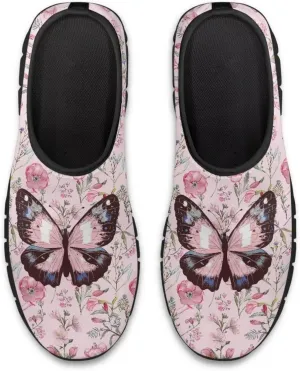 Women's Fashion Sneakers Slip On Walking Loafers Travel ShoesBlack Sole