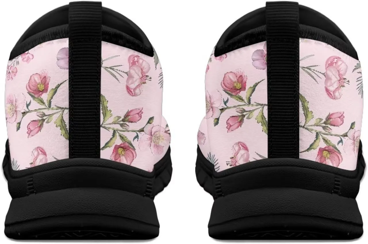 Women's Fashion Sneakers Slip On Walking Loafers Travel ShoesBlack Sole