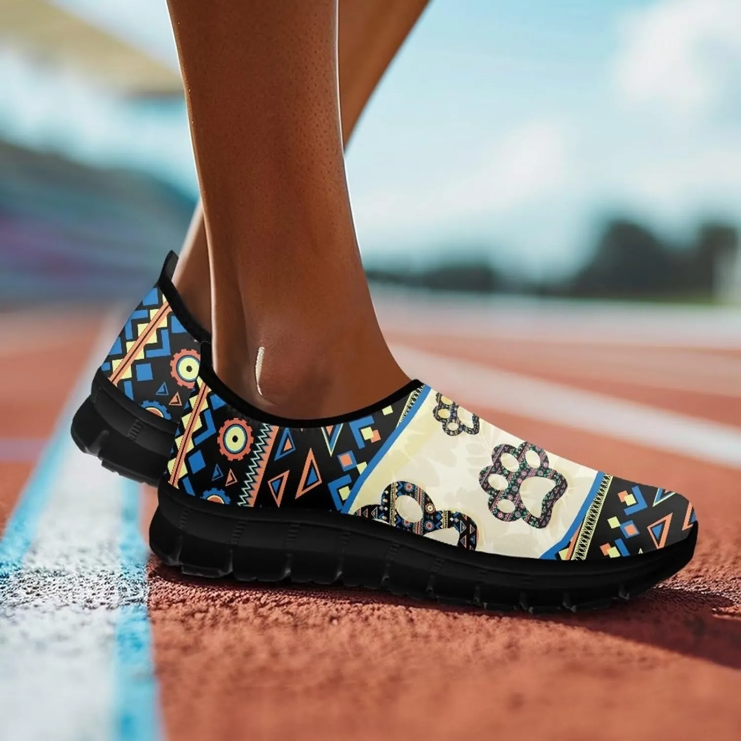 Womens Outdoor Cycling Canvas Shoes Low Top Fashion Sneakers Slip on Walking ShoeBlack Sole