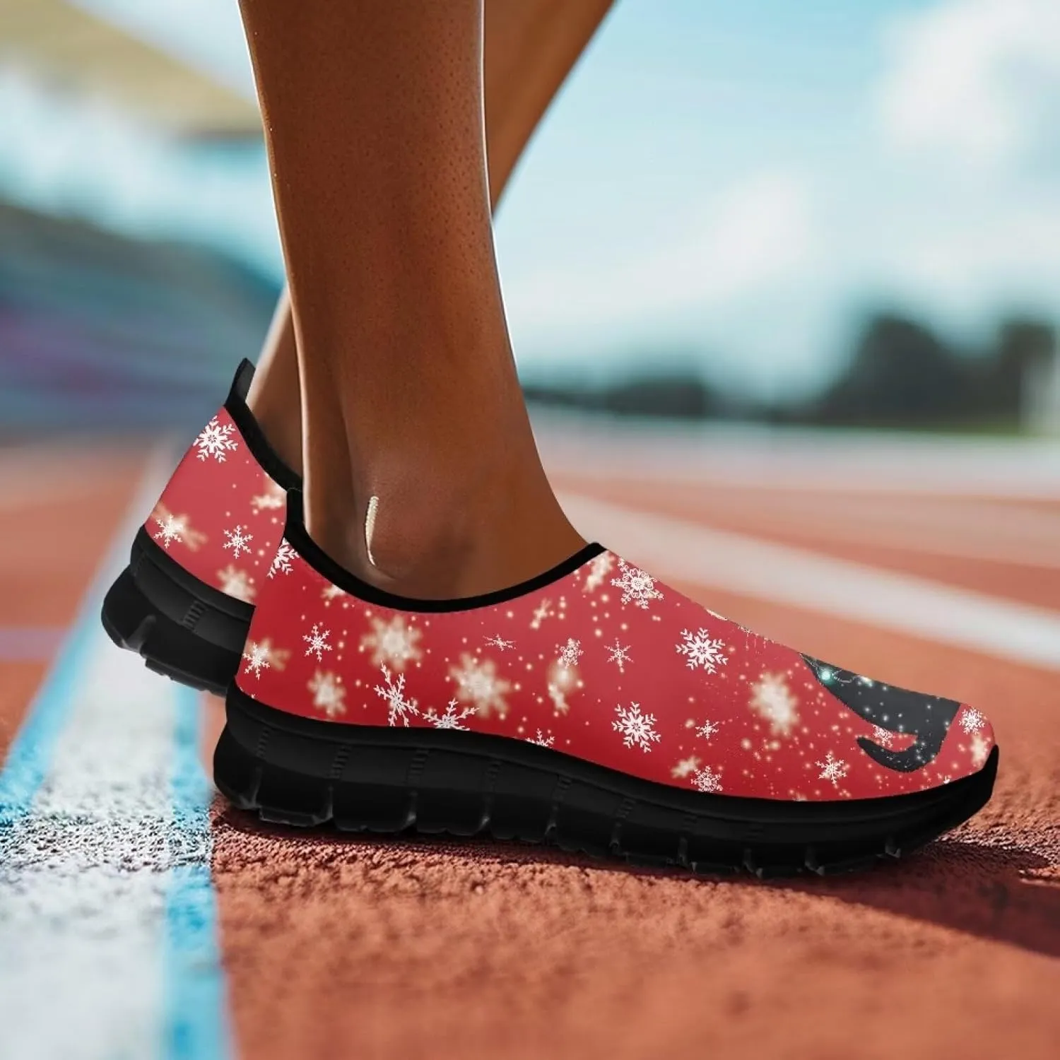 Womens Outdoor Cycling Canvas Shoes Low Top Fashion Sneakers Slip on Walking ShoeBlack Sole