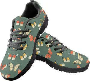Womens Running Shoes Trainer Sports Causal Travel Sneaker Walking Low Heel Lace up Breathable Flexible Shoe