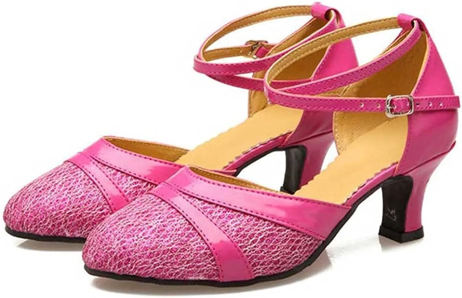 Womens Summer Cross Straps Sandals Roman Style Hollow Sexy High-Heeled Shoes Ladies Adult Latin Dance Shoes Baotou Comfy Trendy Soft Sole Shoes