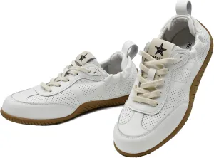 Womens Traveling Walking Shoes Lightweight Non-Slip Slip-On Breathable Flexible Barefoot Leather Handmade Fashion Sneakers